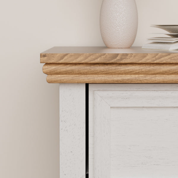 Dresser for Bedroom with 5 Drawers, Modern Chest of Drawers with Metal Handle for Living Room Bedroom Hallway, Farmhouse Dresser 31.5 x 15.75 x 44.3 Inch TV Stand